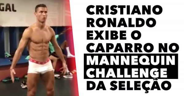 Cristiano Ronaldo exibe o caparro no Mannequin Challenge da Seleção