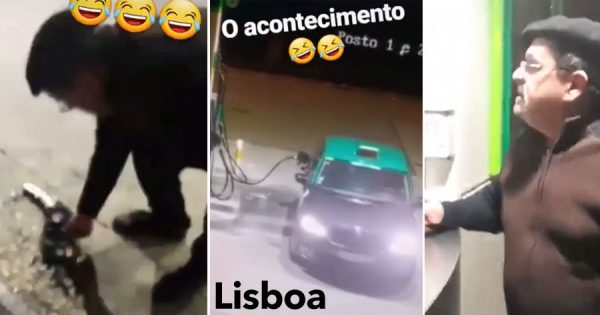 Taxista arranca com a MANGUEIRA NO DEPÓSITO em Lisboa